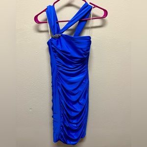 Blue cocktail dress